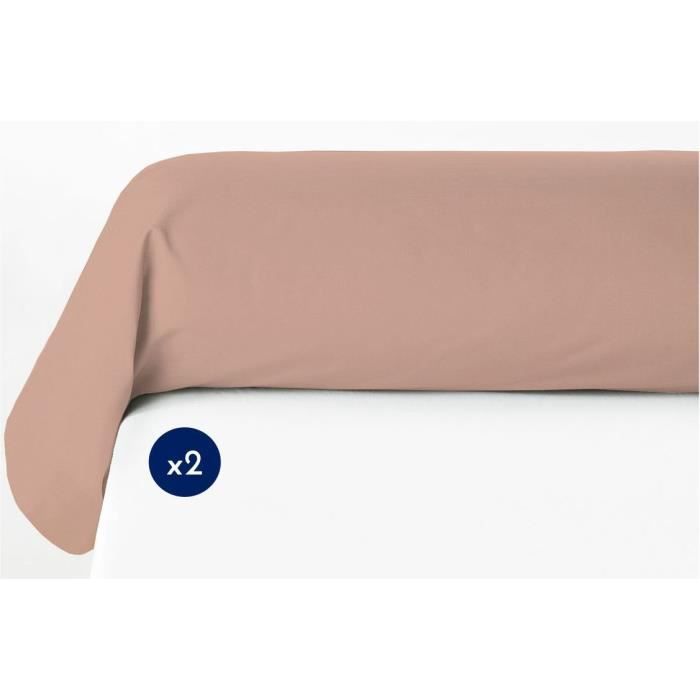 Set of 2 bolster cases - LOVELY HOME - LH71618 - 85 x 185 cm - Pink