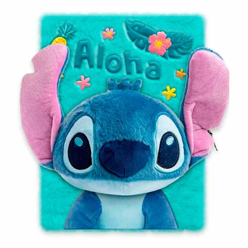 Disney Stitch Secret diary 3D soft toy