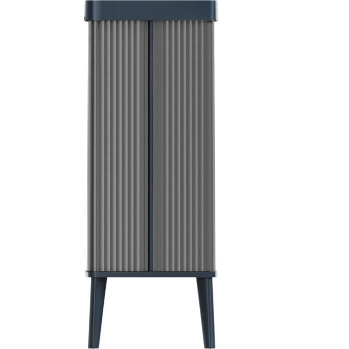 Floor-standing bin - VERTO - CURVER - Touch opening - 54 L - Pearl grey
