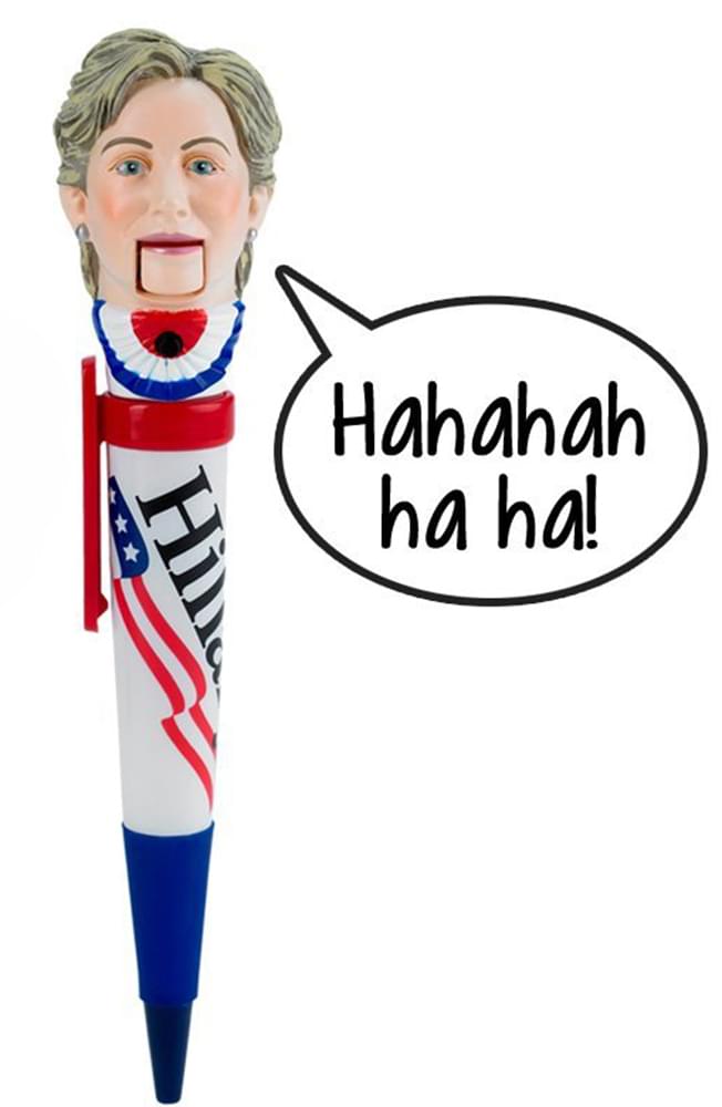 Hillary Clinton Laughing Novelty Pen