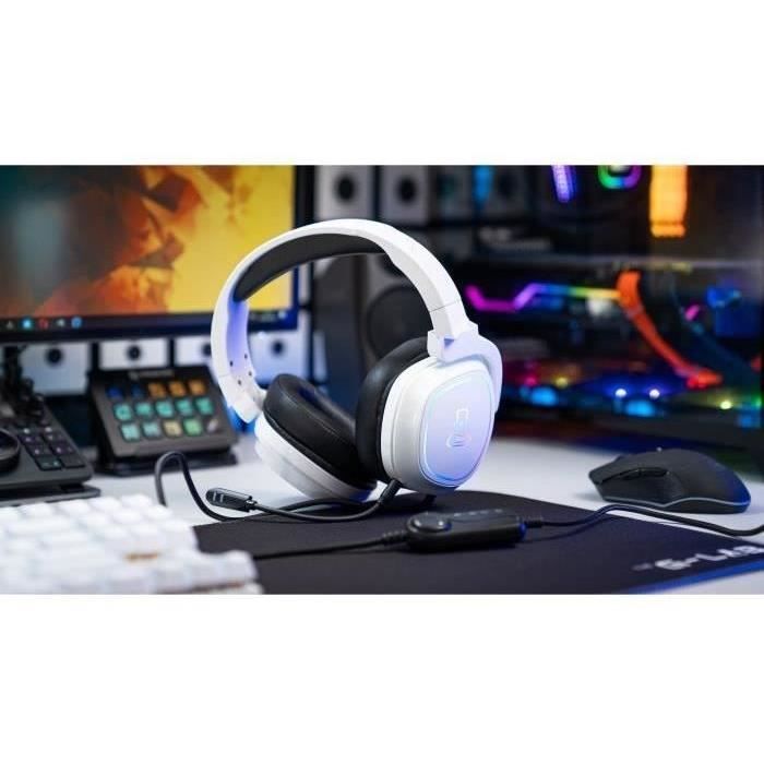 Gaming Helmet RGB The G -LAB - PC compatible, PS4, Xboxone - White