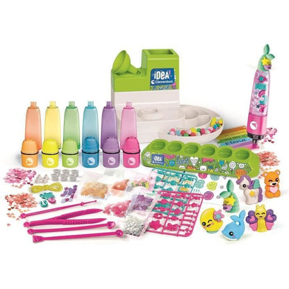 Clementoni- L'atelier des fluos - Creates 10 fluorescent highlighters - Made in Italy