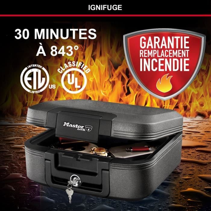 MASTER LOCK Fireproof and waterproof safety box 7.8 liters