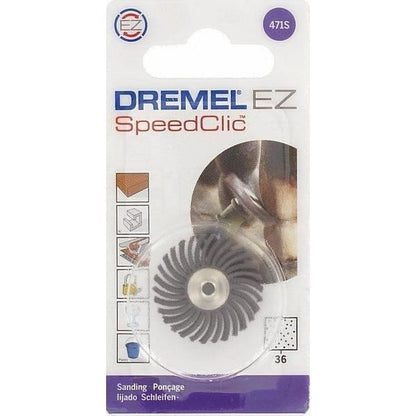 Dremel S471 'Diameter 25mm, grain 36 precision brush, for sanding and polishing)
