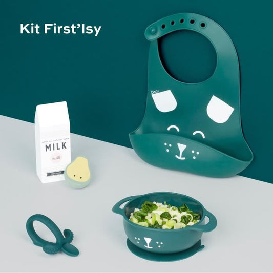 Babymoov Meal set 6-12 months 3 pieces, FIRST'ISY Dog Blue