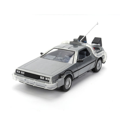 Back to the Future 40th Anniversary Time Machine Hollywood Rides Dlorean replica