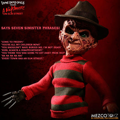 English A Nightmare on ELM Street Freddy Krueger Talking doll 25cm