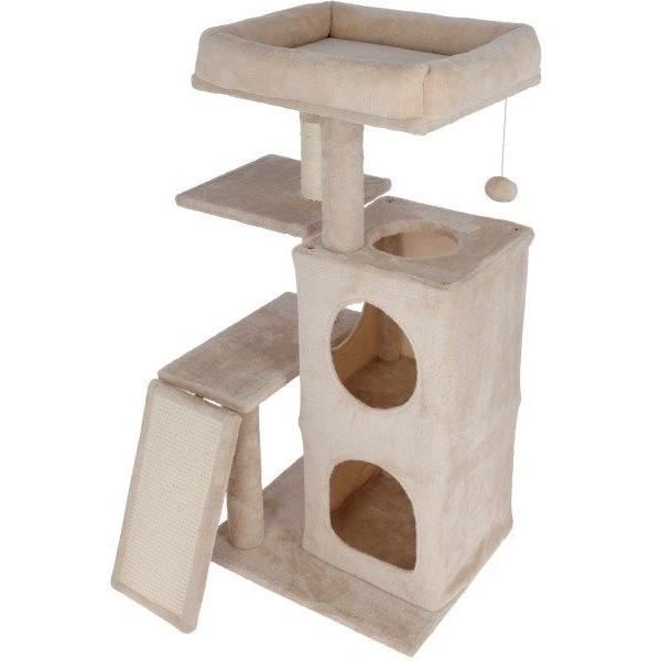 Cat tree 100 cm - ALESSIA - KERBL - Soft - Two-story alcove