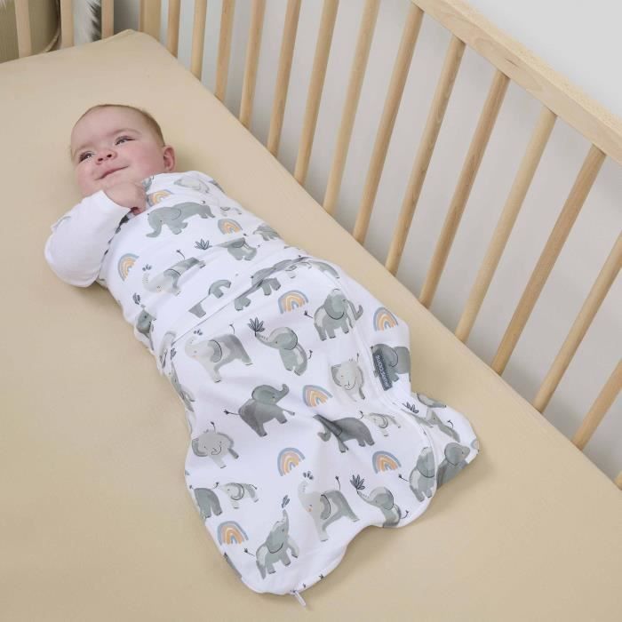 INGENUITY, Swaddling Bag, Lunes sleeping bag, for mid-season TOG 1. Adjustable from 3 to 6 months, Oeko-Tex certified