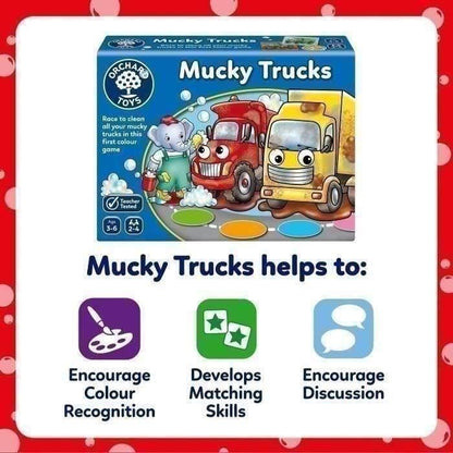 Trucks to clean - Board game - ORCHARD