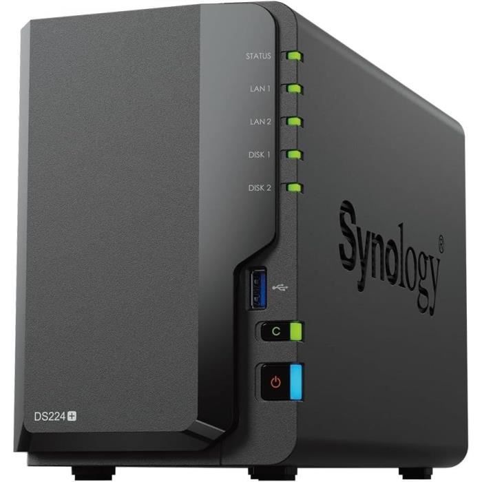 NAS server - SYNOLOGY - DS224+ - 2 bays