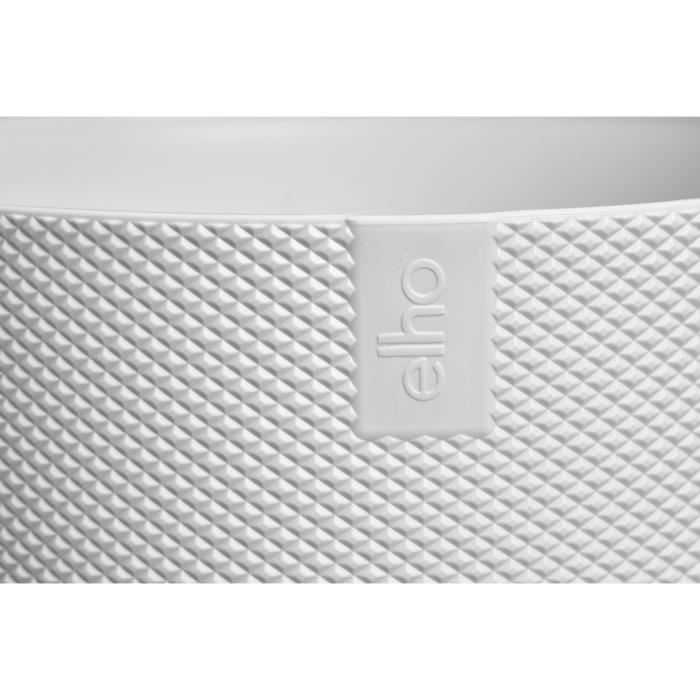 Flower pot - Elho - Jazz Round - White - L 35 x B 34.5 x H 32 cm - Interior - 100% recycled