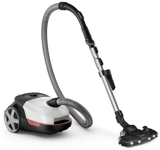 Cylinder vacuum cleaner with bag - PHILIPS XD6122/12 - 900 W - 4 L - Polar white