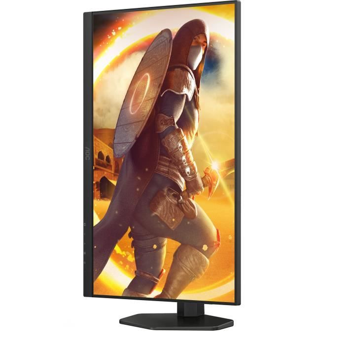 PC screen - AOC - Q27G4XF - 27 QHD - IPS panel - 180Hz - 0.5ms - Height adjustable - 1 HDMI 1 DP - Adaptive Sync - Black