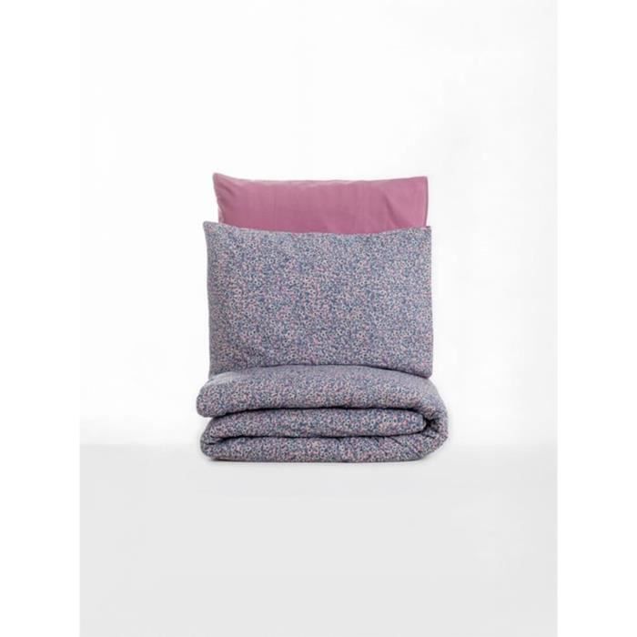 Bedding set - 1 duvet cover 220 x 240 cm + 2 pillowcases 60 x 60 cm - 100% cotton - Pink