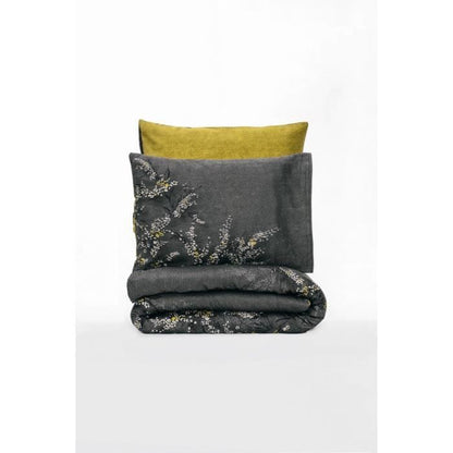 Bedding set - 1 duvet cover 220 x 240 cm + 2 pillowcases 60 x 60 cm - 100% cotton satin - Anthracite