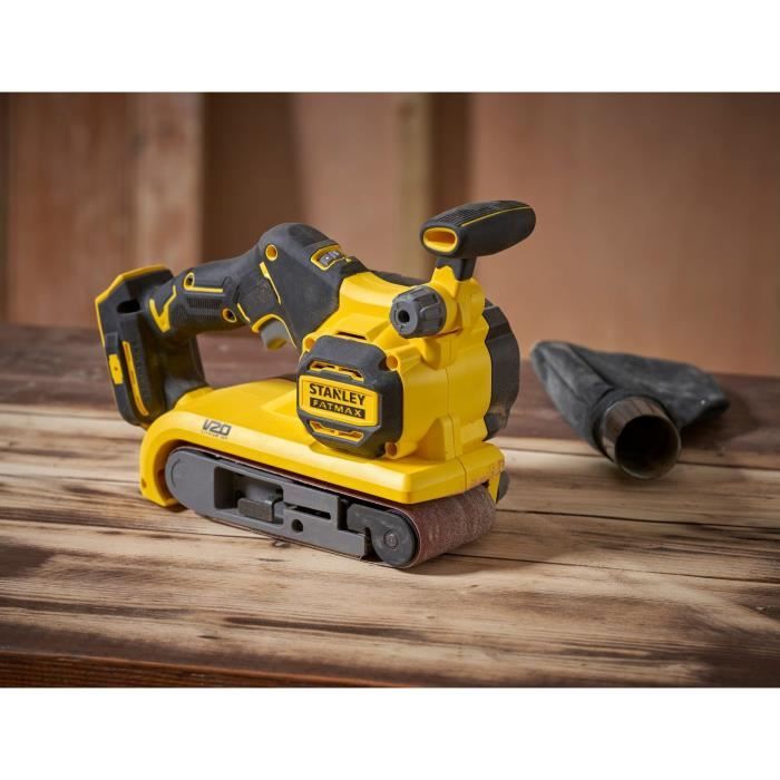 Belt sander + 1 Abrasive - Lithium battery (without) - STANLEY FATMAX V20 - SFMCW223B-XJ - 18V