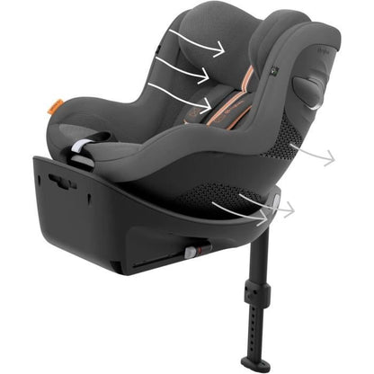 CYBEX - Car Seat Gr 0+/1 - Sirona G i-Size - Fabric Plus - Lava Gray