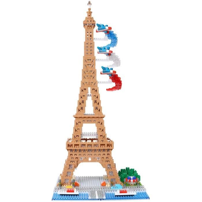 Nanoblock - Bandai - NB057 - Eiffel Tower - 500 pieces - DIY - Ages 8 and up