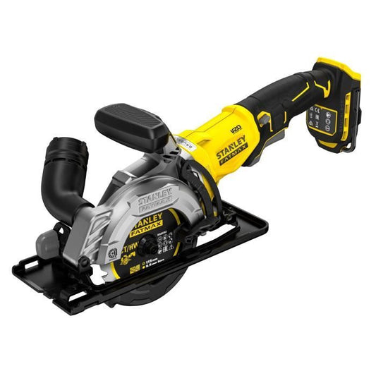 115 mm Brushless Circular Saw - 18V - 4,500 rpm, 2 cutting directions, LED - V20 Range - STANLEY FATMAX, SFMCS515B-XJ