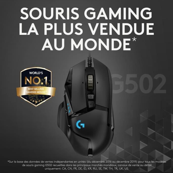 Logitech G502 HERO Souris Gaming