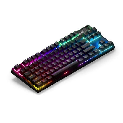 Mechanical gaming keyboard - STEELSERIES - APEX PRO TKL WIRELESS (2023) - Without numeric keypad - Wired - With adjustable switches - Black