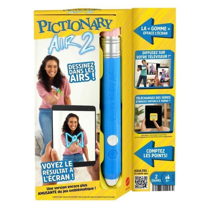 Board game - MATTEL GAMES - PICTIONARY AIR 2 - For children aged 8 and over - Indoor