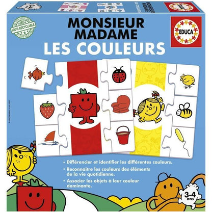 Learning game - EDUCA - Mr. Men and Women - Colors