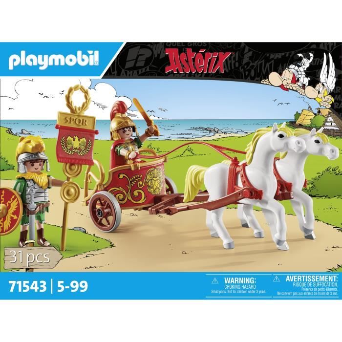 PLAYMOBIL 71543 Asterix: Caesar with chariot and horses