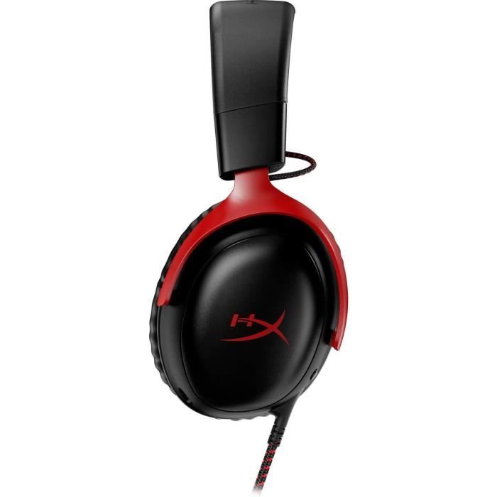 HyperX Cloud III Wired Gaming Headset - for PC & Console - Black/Red