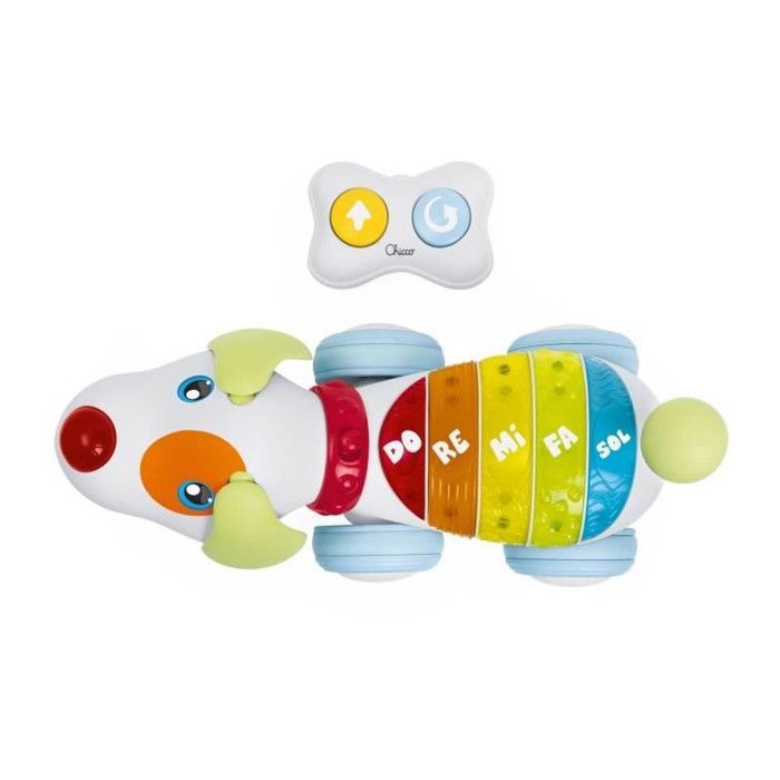 Pull-along toy - Chicco - Dog Ré Mi - White - 18 months - Indoor