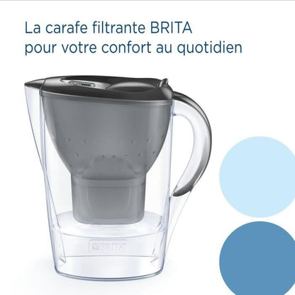 Brita Carafe filter Marella graphite (2.4l) included 1 Maxtra pro all-1 cartridge