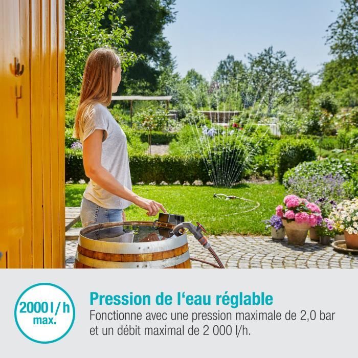 GARDENA Pump for rainwater collector 2000/2 18V P4A without battery