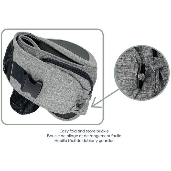Baby Carrier - Hip Seat - DREAMBABY - Up & Go - Grey