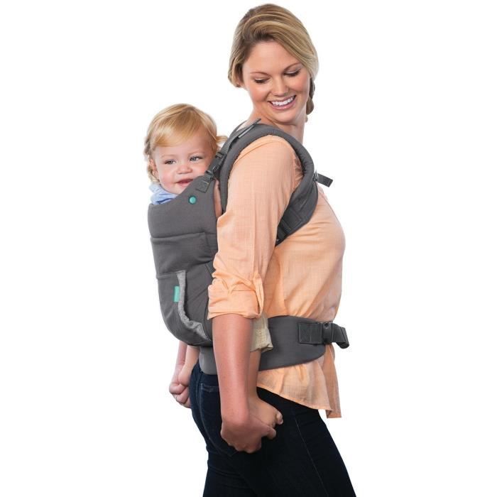 INFANTINO Cuddle Up Bear Baby Carrier - 2 modes: ventral facing and dorsal