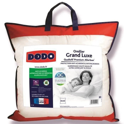 DODO Pillow Large Luxury Quallofil Allerban 60x60 cm white