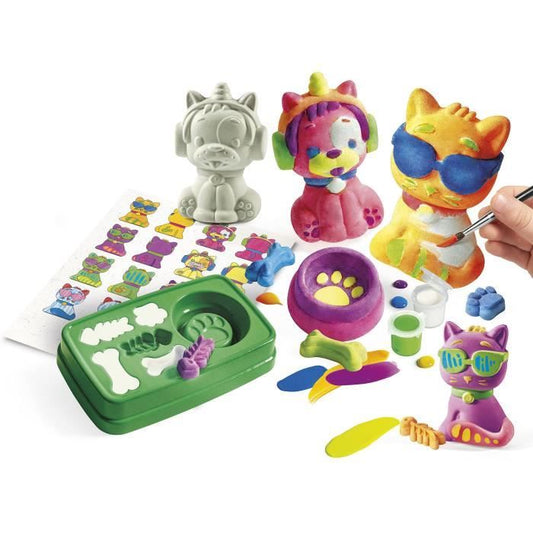 Clementoni - Create Creation of plaster animals - Creative leisure - Made in Italy