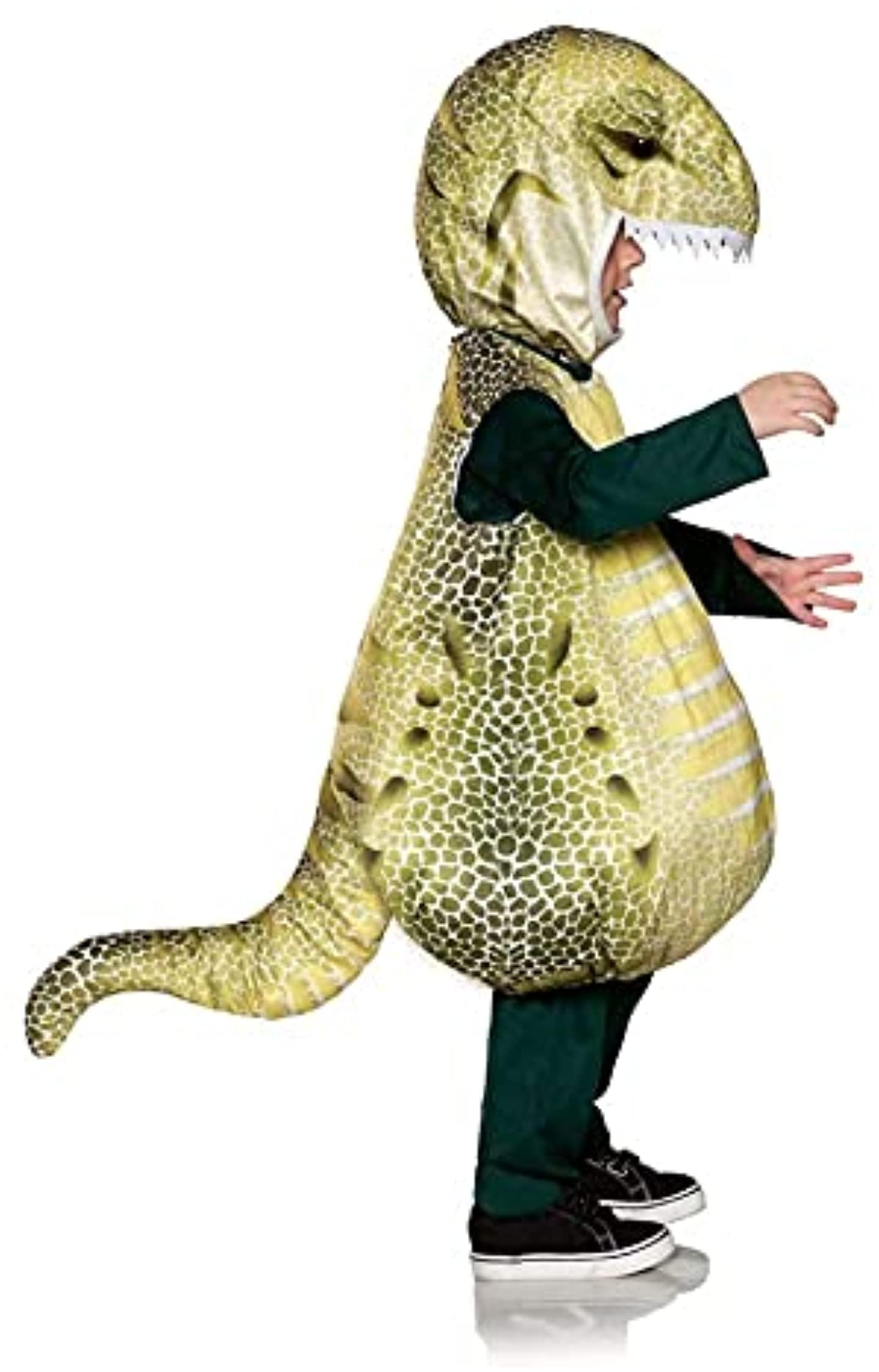 Dinosaur Green T-Rex Printed Belly Baby Costume | Large