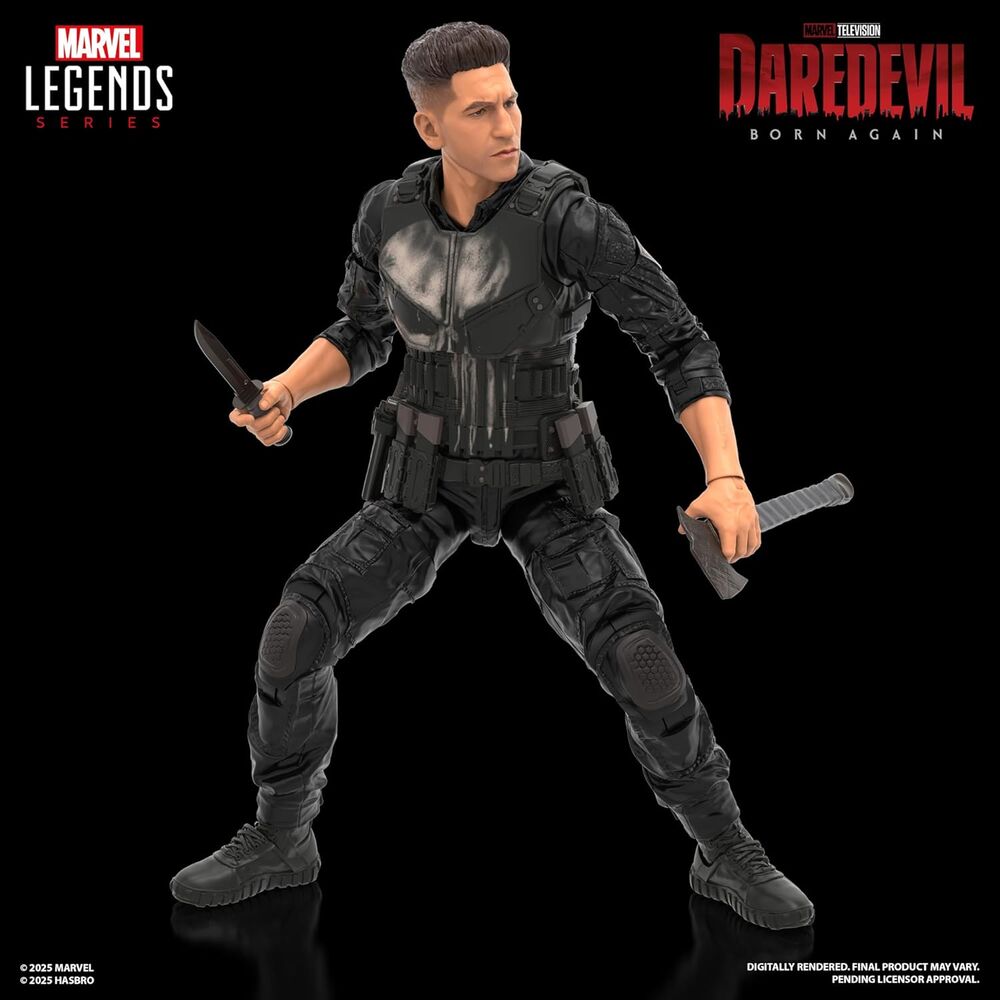 Marvel Legends Daredevil Born Again Punisher figure 15cm