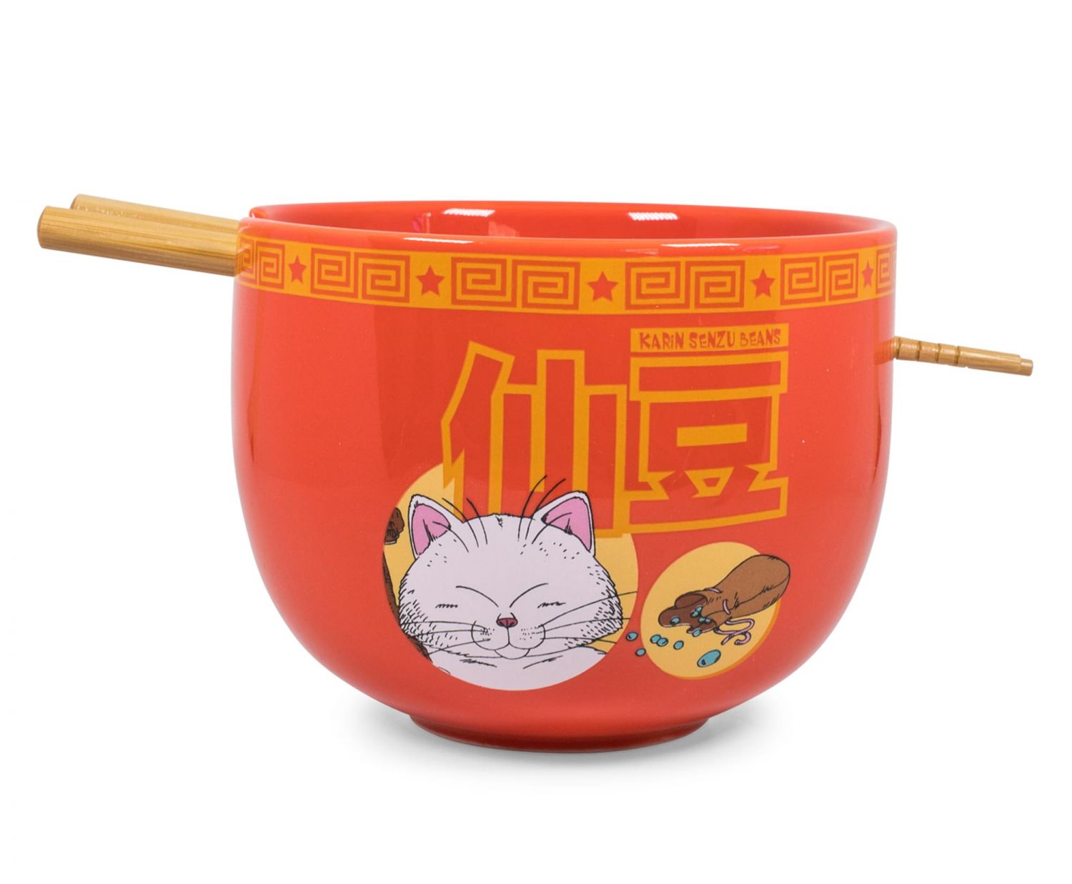 Dragon Ball Z Karin Japanese Dinnerware Set | 16-Ounce Ramen Bowl and Chopsticks