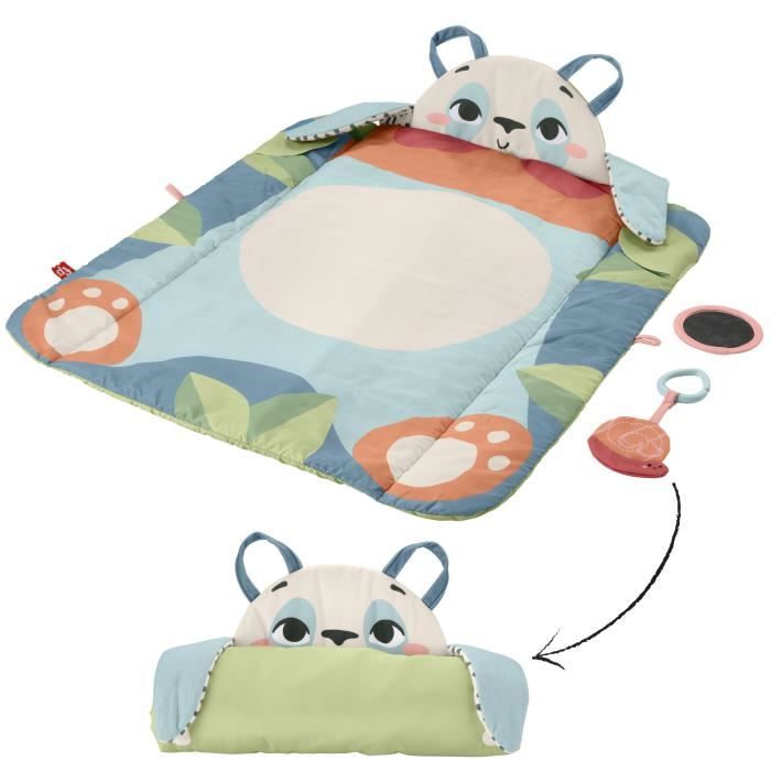 Fisher-Price Rolling Panda Playmat with 2 Toys HKD65