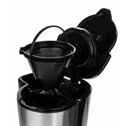 Russell HOBBS 24210-56 CAFETIERE filter 625ml compact home, fast coffee in 7 minutes, spoon pod, warm support - brushed stainless steel