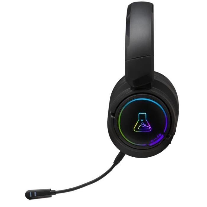 Wireless Gaming Headset - The G-Lab - KORP IRIDIUM - Microphone - RGB - PC/PS4/Xbox One - Black