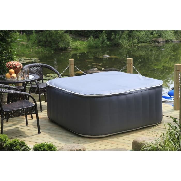 SUN SPA Laminated square inflatable spa 4 people - 1.57 x 0.67 m