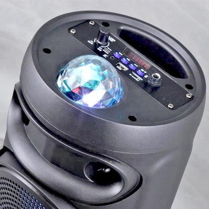 INOVALLEY KA02 BOWL - 400W Bluetooth light speaker - Karaoke function - Multicolored LED kaleidoscope ball - USB port, Micro-SD