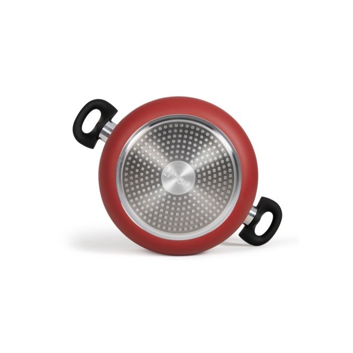 24 cm Dutch oven - LIVOO - MEP150R - Non-stick without PFOA or PFOS - Silicone handles - Suitable for all hobs including induction