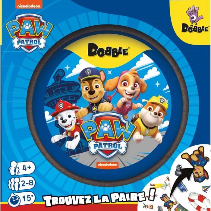 Dobble: Paw Patrol|Zygomatic - Board game - 5 mini-games - from 6 years old