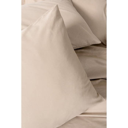 Bedding set - 1 duvet cover 220 x 240 cm + 2 pillowcases 60 x 60 cm - 100% cotton - Beige
