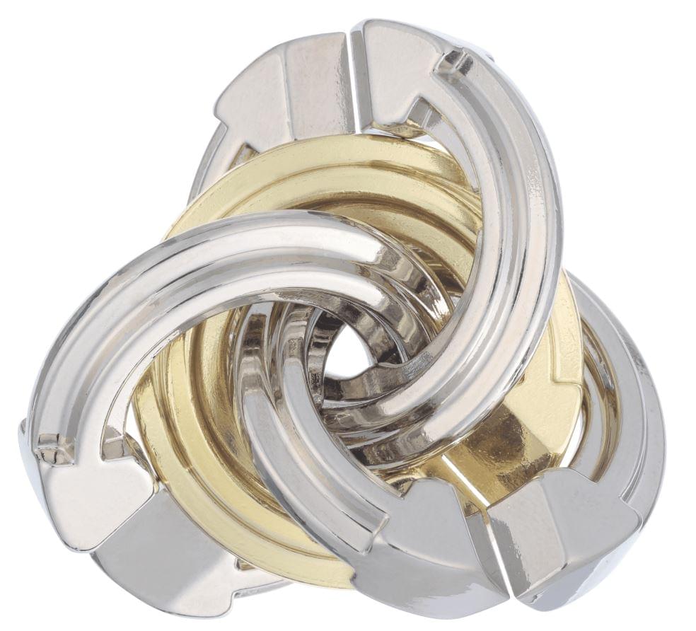 Hanayama Level 5 Cast Metal Brain Teaser Puzzle | Cyclone