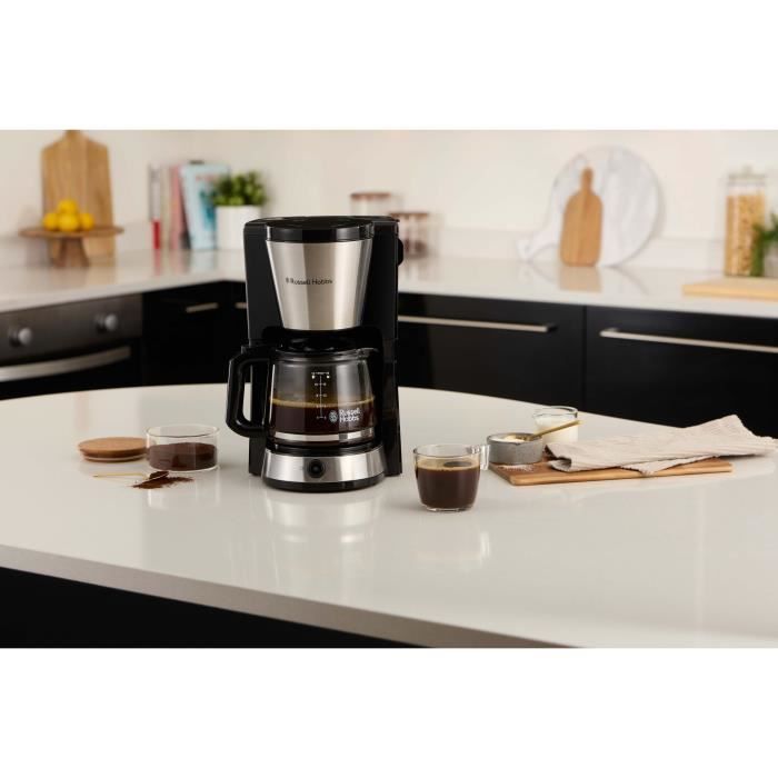 Coffee maker - RUSSELL HOBBS - HEATON - 1.25 L - Black / Stainless steel